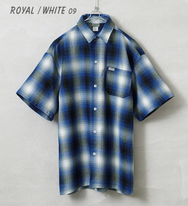 Cal Top キャルトップ CLTP2000S PLAID S/S SHIRT プラッド オンブレチェック シャツ MADE IN USA【T】【Cx】｜メンズ 半袖シャツ トップス 大きいサイズ ネルシャツ 柄シャツ カジュアル ブランド おしゃれ_7