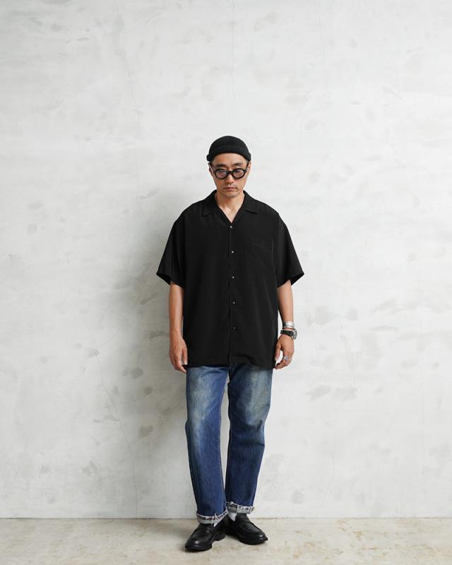 Cal Top キャルトップ CLTP3003 SOLID S/S SHIRT ソリッド オープンカラーシャツ MADE IN USA【T】｜メンズ 半袖シャツ トップス 開襟シャツ 無地 大きいサイズ カジュアル ブランド おしゃれ_1