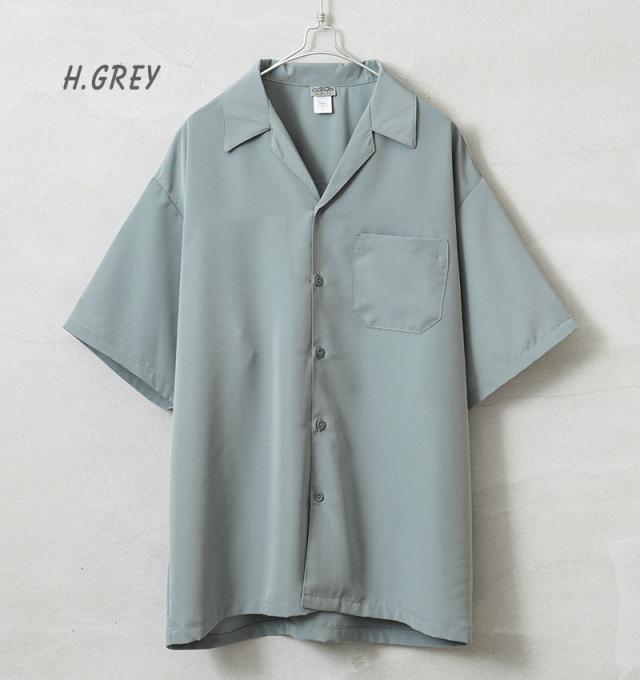 Cal Top キャルトップ CLTP3003 SOLID S/S SHIRT ソリッド オープンカラーシャツ MADE IN USA【T】｜メンズ 半袖シャツ トップス 開襟シャツ 無地 大きいサイズ カジュアル ブランド おしゃれ_3