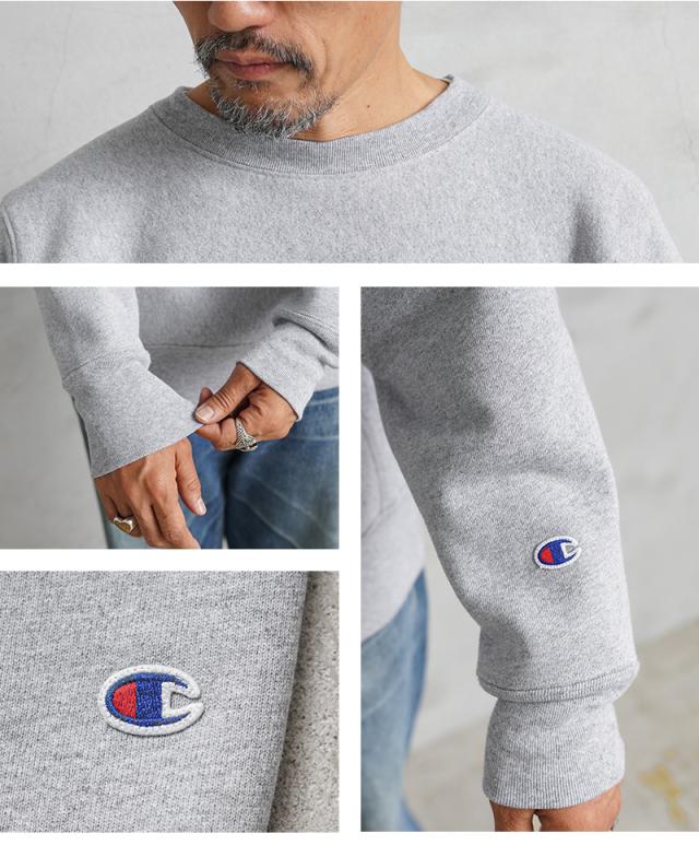 Champion チャンピオン C5-A001 リバースウィーブ クルーネック スウェットシャツ 12.5oz 赤タグ MADE IN USA【Cx】【T】｜メンズ アメカジ 裏起毛 アメリカ製 ヴィンテージ スポーツ アウトドア ストリート ウェア トレーナー