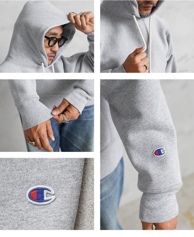 Champion チャンピオン C5-A101 リバースウィーブ フーデッド スウェットシャツ 12.5oz 赤タグ MADE IN USA【Cx】【T】｜メンズ パーカー アメリカ製 アメカジ 裏起毛 フーディ ヴィンテージ スポーツウェア アウトドア カジュアル