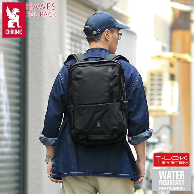 CHROME クローム BG-371 HAWES 26L PACK ハウズ 26L パック / バックパック【Cx】【T】｜メンズ リュック カバン ビジネス 自転車 通勤 通学 旅行 シンプル デザイン 大容量 ブランド おしゃれ