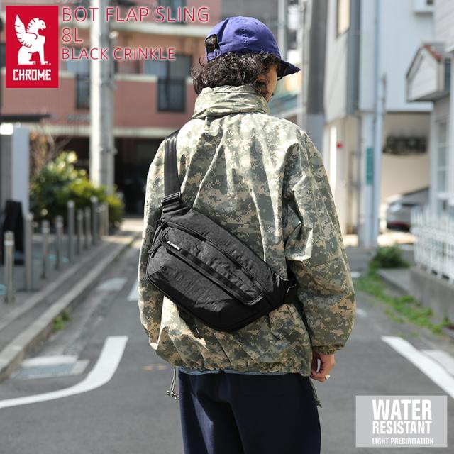 CHROME クローム BJ-008 BOT FLAP SLING 8L ボット フリップ スリング BLACK CRINKLE【T】【Cx】