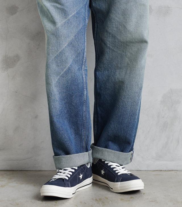CONVERSE コンバース 35200862 ONE STAR SUEDE ワンスター スエード スニーカー NAVY【Cx】【T】｜メンズファッション ネイビー 靴 レトロ カジュアル おしゃれ 人気 コーデ シューズ 革靴_1
