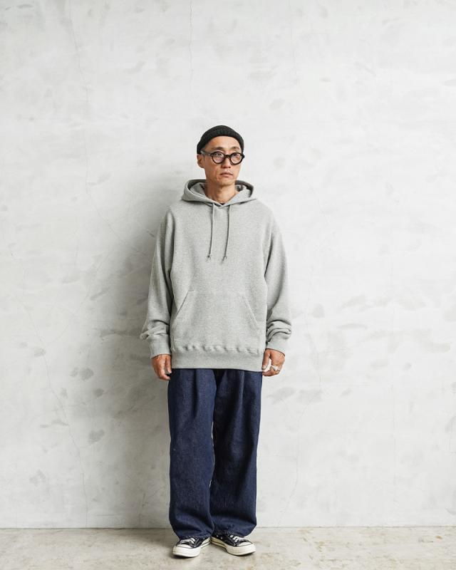 COTTON RESEARCH CLUB コットンリサーチクラブ JPC-005 Loopwheel Terry Hoodie スウェット フーディー 日本製【Cx】【T】｜COTTON RESEARCH CLUB コットンリサーチクラブ JPC-005 Loopwheel Terry Hoodie スウェット フーディー パーカー プルオーバー 国産_1