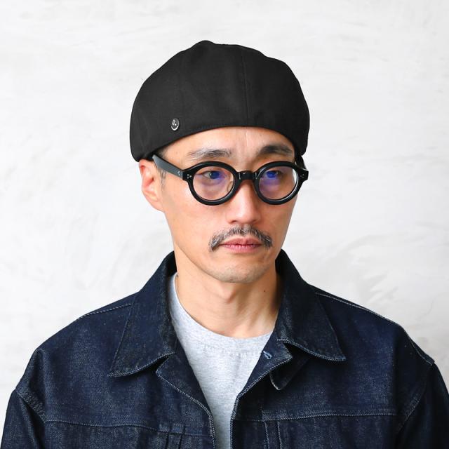 CPH シーピーエイチ 502TC TWILL CASQUETTE ツイルキャスケット “SPORTY” 日本製【Sx】【T】｜帽子 キャップ ハット ハンチング ベレー帽 黒 ブラック