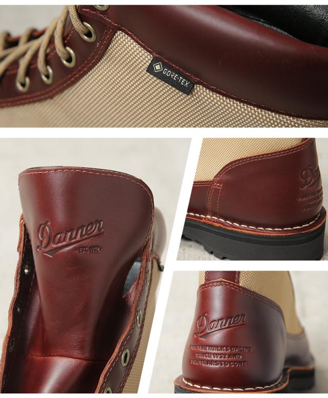 Danner ダナー D123000 DANNER FIELD R ダナーフィールド アール / アウトドアブーツ V.BROWN/KHAKI【Cx】【T】｜メンズ 防水 レザー GORE-TEX ビブラム アメカジ ワークブーツ