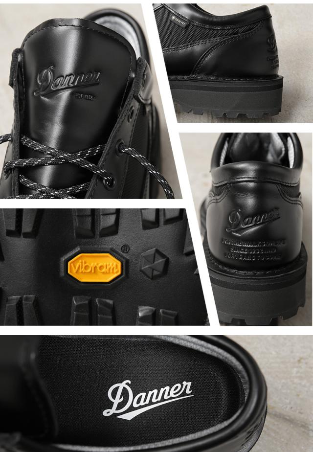 Danner ダナー D123200 DANNER FIELD LOW R ダナーフィールド ロー アール / アウトドアシューズ BLACK【Cx】【T】｜メンズシューズ ローカット 防水 ゴアテックス アメカジ ファッション ワークシューズ 革靴