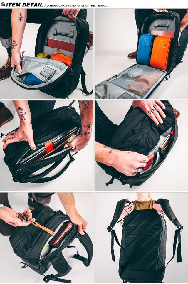 【メーカー取次】EVERGOODS エバーグッズ CIVIC PANEL LOADER 24L バックパック / デイパック BURNT ORANGE【Cx】【R】｜メンズ リュック バリスティックナイロン 撥水 耐久性 PC収納 通勤 通学 旅行 アウトドア カジュアル おしゃれ_5