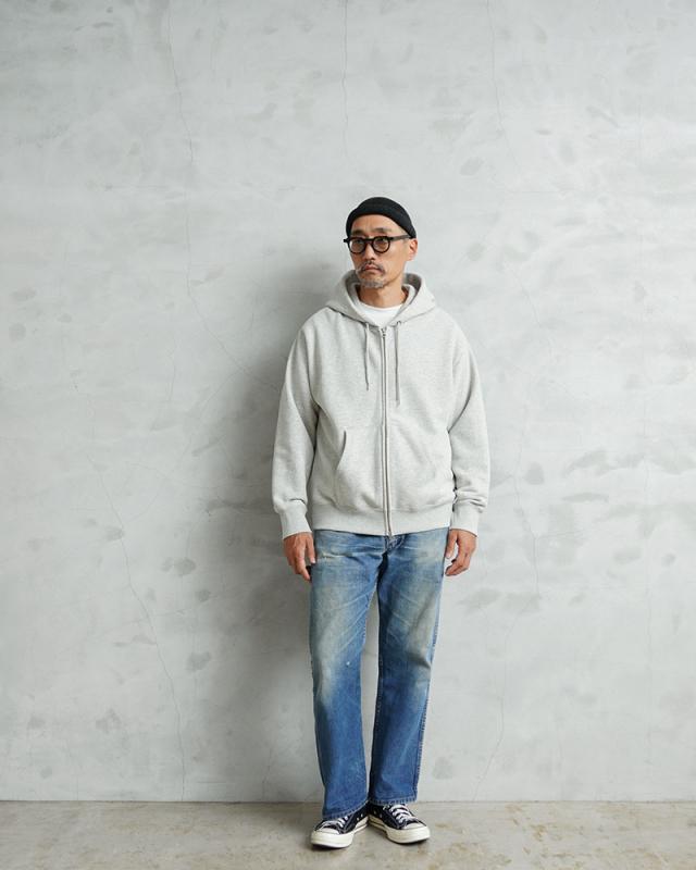 FIDELITY フィデリティ C-25775013 USA COTTON 1pt PATCH SWEAT ZIP ワンポイントパッチ ZIP パーカー【Cx】【T】｜メンズファッション ジップパーカー アメカジ USAコットン スウェットパーカー カジュアル_1