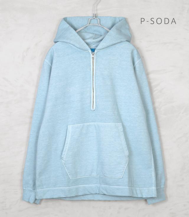 Good On グッドオン GOBW-1610 L/S Rough 1/2ジップ プルオーバー フードスウェットシャツ 日本製【Sx】【T】_2