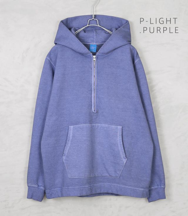 Good On グッドオン GOBW-1610 L/S Rough 1/2ジップ プルオーバー フードスウェットシャツ 日本製【Sx】【T】_4