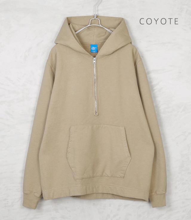 Good On グッドオン GOBW-1610 L/S Rough 1/2ジップ プルオーバー フードスウェットシャツ 日本製【Sx】【T】_7