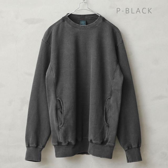 Good On グッドオン GOBW-1912 ヘビー クルーネック スウェットシャツ 日本製【Sx】【T】｜メンズファッション アメカジ ヘビーウェイト 裏パイル ピグメント 染め 経年変化 オーセンティック スポーツウェア 秋 冬_12