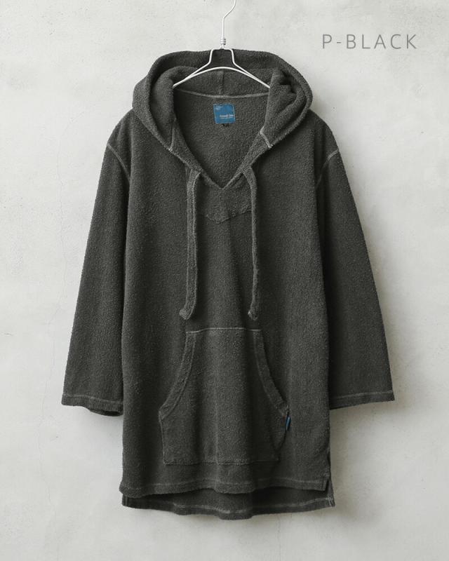 Good On グッドオン GOBW-2006 ダブルパイル バハシャツ 日本製【Sx】【T】｜パーカー ルームウェア パジャマ 部屋着 メンズ トップス ブランド おしゃれ ゆったり タオル地 大きいサイズ_3