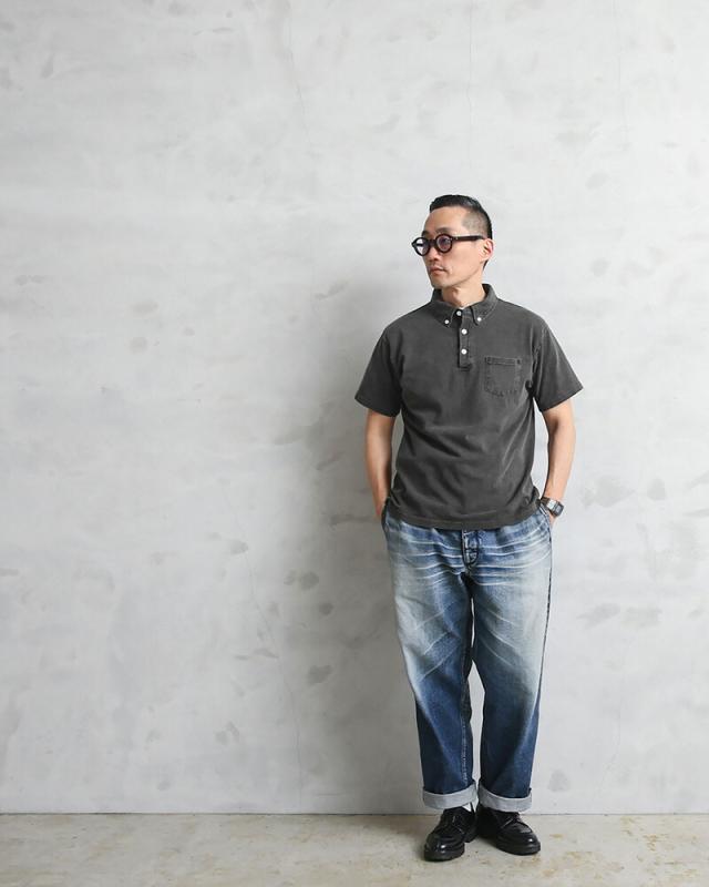 Good On グッドオン GOST-1103 S/S ポロシャツ 日本製【Sx】【T】｜メンズファッション アメカジ 綿100 USAコットン 無地 カジュアル ウェア 半袖 ベーシック トップス ブランド_1