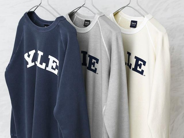 Good On グッドオン OLRG-1234P YALE クルーネック ラグランスウェットシャツ 日本製【Sx】【T】｜イエール カレッジ ロゴ アメカジ トレーナー トップス メンズ レディース おしゃれ ブランド_7