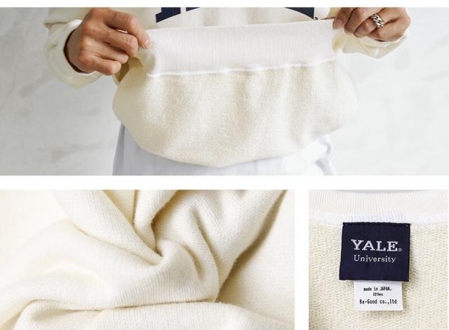 Good On グッドオン OLRG-1234P YALE クルーネック ラグランスウェットシャツ 日本製【Sx】【T】｜イエール カレッジ ロゴ アメカジ トレーナー トップス メンズ レディース おしゃれ ブランド_9