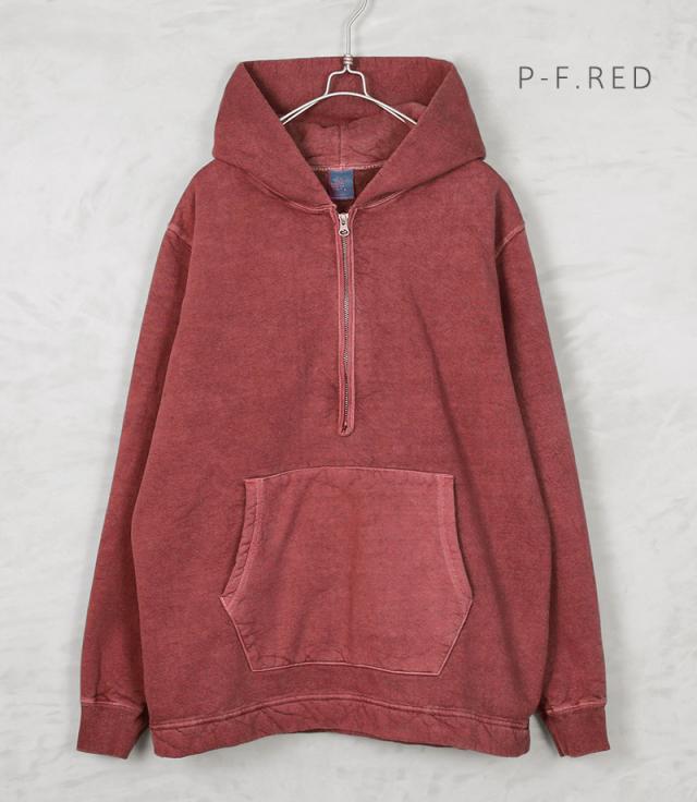 Good On グッドオン GOBW-1610 L/S Rough 1/2ジップ プルオーバー フードスウェットシャツ 日本製【Sx】【T】_9