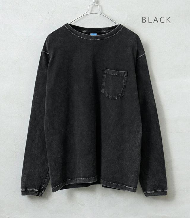 Good On グッドオン GOLT-1306VD L/S ポケット Tシャツ VINTAGE DYE 日本製【Sx】【T】｜メンズ トップス カットソー 長袖 ロンT ポケT 無地 大きいサイズ ゆったり ブランド おしゃれ_2
