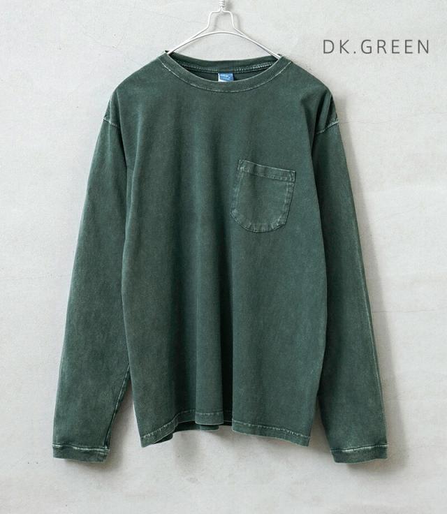 Good On グッドオン GOLT-1306VD L/S ポケット Tシャツ VINTAGE DYE 日本製【Sx】【T】｜メンズ トップス カットソー 長袖 ロンT ポケT 無地 大きいサイズ ゆったり ブランド おしゃれ_7