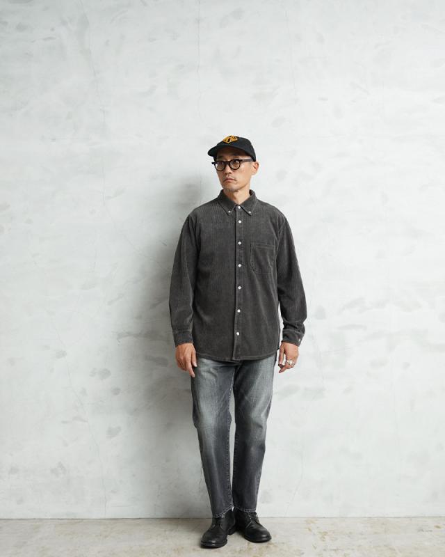 Good On グッドオン GOLT2501 ニット コーデュロイ ロングスリーブ ボタンダウン シャツ 日本製【Sx】【T】【Cx】