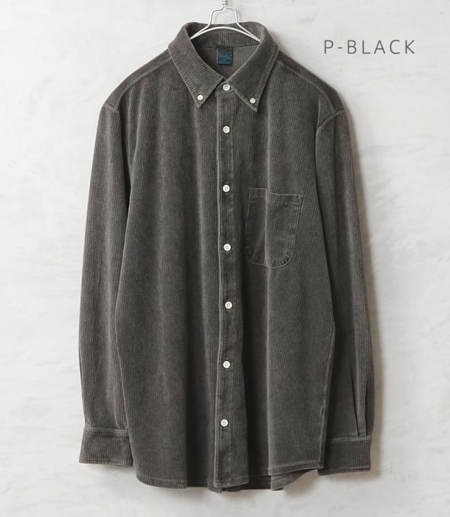 Good On グッドオン GOLT2501 ニット コーデュロイ ロングスリーブ ボタンダウン シャツ 日本製【Sx】【T】【Cx】
