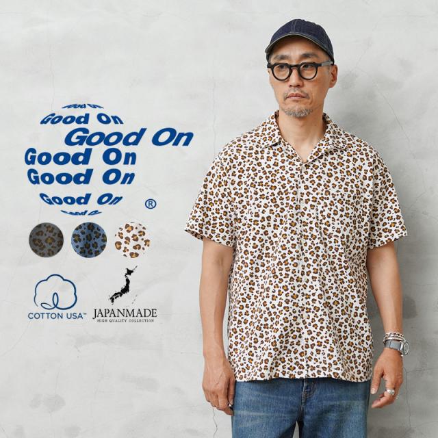 Good On グッドオン GOST2409 LEOPARD OPEN TEE S/S レオパード