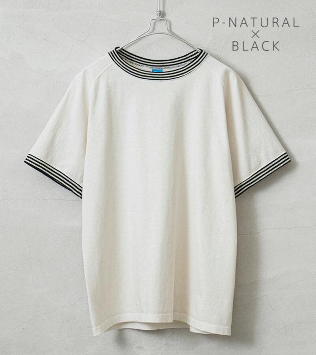 Good On グッドオン GOST-2404 S/S ストライプリブ Tシャツ 日本製【Sx】【T】【Cx】｜メンズ 半袖Tシャツ トップス パイピング 無地 大きいサイズ カジュアル レトロ ブランド おしゃれ_2