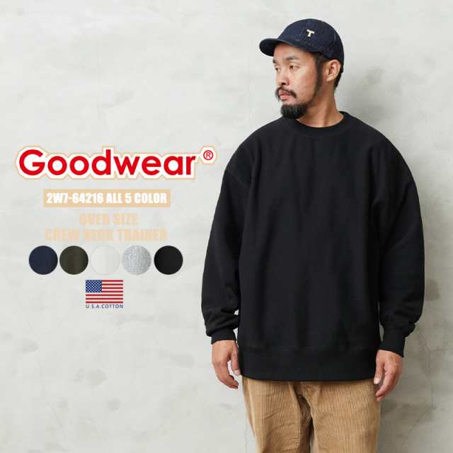 Goodwear グッドウェア 2W7-64216 USAコットン オーバーサイズ クルーネック スウェット【T】の通販は