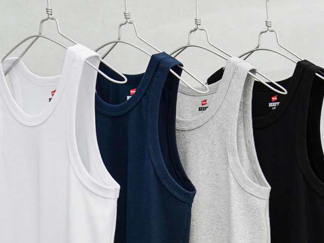 Hanes ヘインズ HM3-R102 BEEFY ビーフィー リブタンクトップ【T