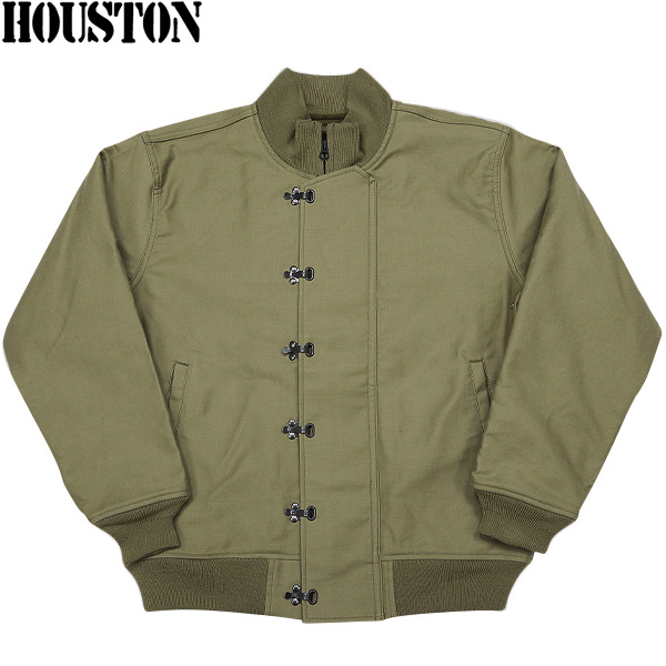HOUSTON ヒューストン 5N-10FMOD U.S.NAVY N-10デッキジャケット【R】 ｜フックジャケット メンズ アメカジ ミリタリージャケット 海軍ジャケット ジャングルクロス 日本製 アウター