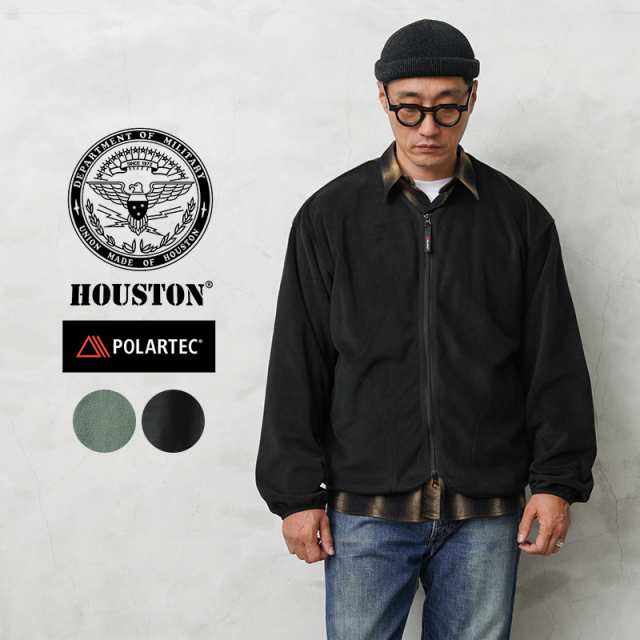 HOUSTON ヒューストン 22148 POLARTEC GEN3 FLEECE ZIP CARDIGAN ポーラテック フリース ジップカーディガン【T】｜メンズ アウター トッ