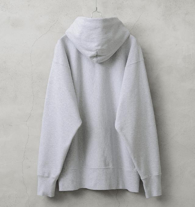 HOUSTON ヒューストン 22312 U.S.コットン NAVY プリント フーディー