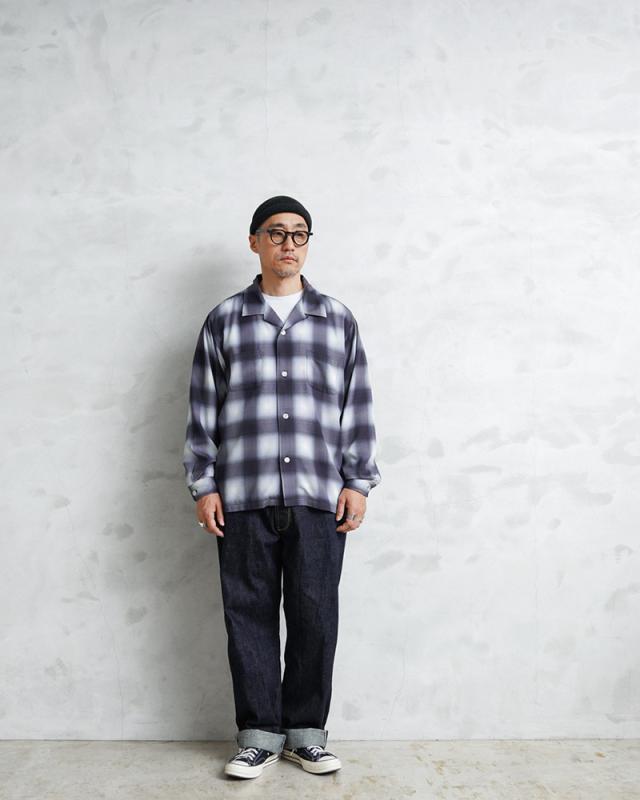 オンブレチェックシャツ アメカジ グランジ CELINE オンブレシャツ