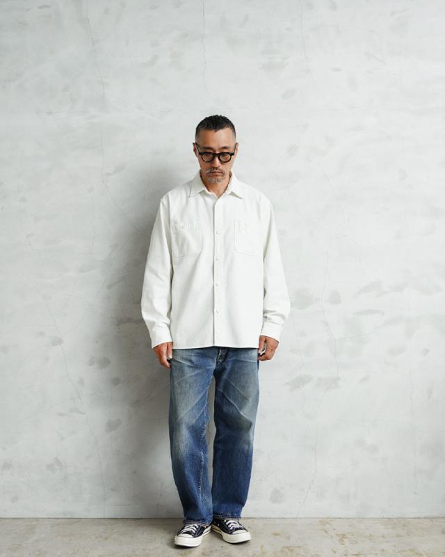 HOUSTON ヒューストン 41254 SOLID VIYELLA SHIRT ソリッド ビエラ