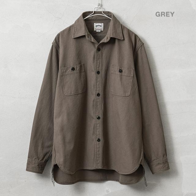 HOUSTON ヒューストン 41254 SOLID VIYELLA SHIRT ソリッド ビエラ