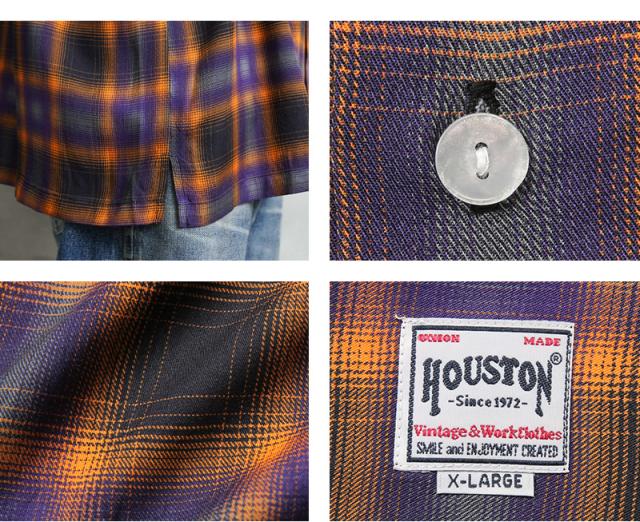 HOUSTON ヒューストン 41284 OMBRE CHECK L/S SHIRT オンブレー チェック シャツ【R】_12