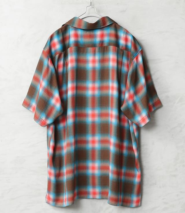HOUSTON ヒューストン 41285 OMBRE CHECK S/S SHIRT オンブレー チェック シャツ【R】_9