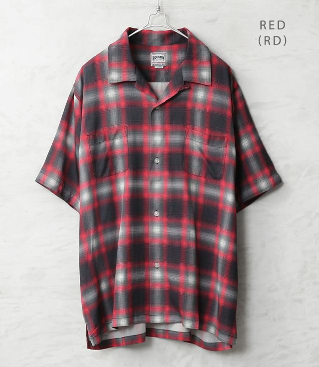 HOUSTON ヒューストン 41285 OMBRE CHECK S/S SHIRT オンブレー チェック シャツ【R】_6