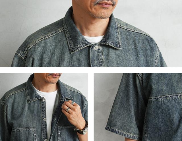 HOUSTON ヒューストン 41343 U S COTTON DENIM S S U S ARMY PULLOVER SHIRT U S コットン デニムプルオーバーシャツ R の通販は - ミリタリーショップWAIPER au PAY マーケット 通販サイト