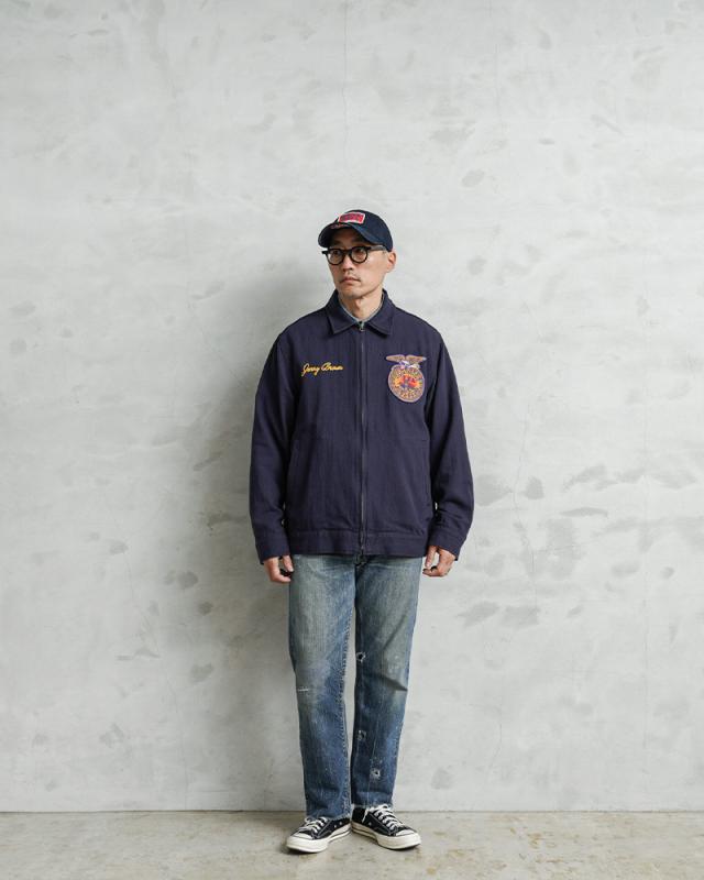 HOUSTON ヒューストン 51478 コットン リネン ジャケット FFA【R