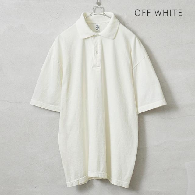 LOS ANGELES APPAREL ロサンゼルスアパレル 18412GD 6.5oz ガーメントダイ ショートスリーブ ポロシャツ MADE IN USA【T】｜メンズ トップス 無地 大きいサイズ 半袖 ビッグサイズ アメリカ製 ブランド おしゃれ