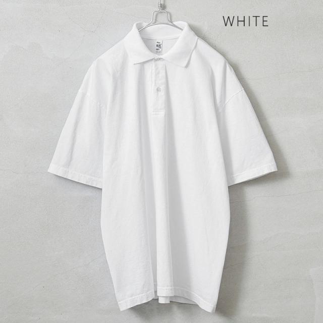 LOS ANGELES APPAREL ロサンゼルスアパレル 18412GD 6.5oz ガーメントダイ ショートスリーブ ポロシャツ MADE IN USA【T】｜メンズ トップス 無地 大きいサイズ 半袖 ビッグサイズ アメリカ製 ブランド おしゃれ