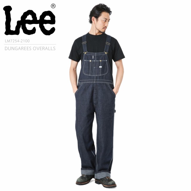 Lee リー LM7254-2100 DUNGAREES OVERALL INDIGO BLUE（ダンガリーズ オーバーオール インディゴブルー）【T】｜ メンズ レディース ボ