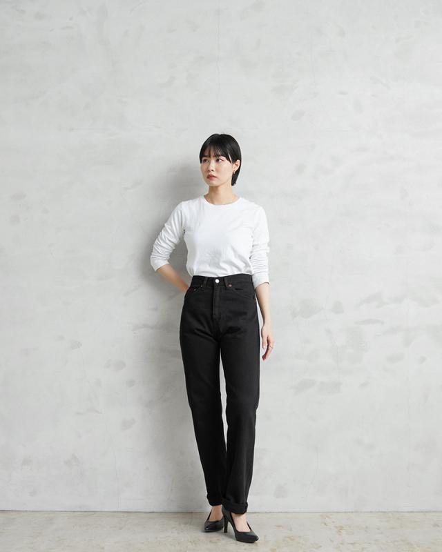 LEVI’S VINTAGE CLOTHING 50701-0028 1950年モデル 701 レディース ジーンズ オーガニックコットン BLACK【Cx】【T】｜ストレート 美脚 カジュアル パンツ 黒 大人 かわいい おしゃれ ブランド_1
