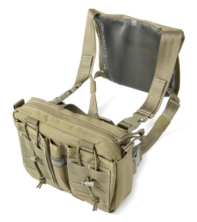 MAGFORCE マグフォース MF-3571 ENTOURAGE CHEST RIG（アントラージュ チェストリグ）TAN【T】｜【T】｜チェストバッグ 上半身御徒面子 ミリタリー御徒面子 嚢 アウトドア レーザはね除ける 山登り 旅する 撥水
