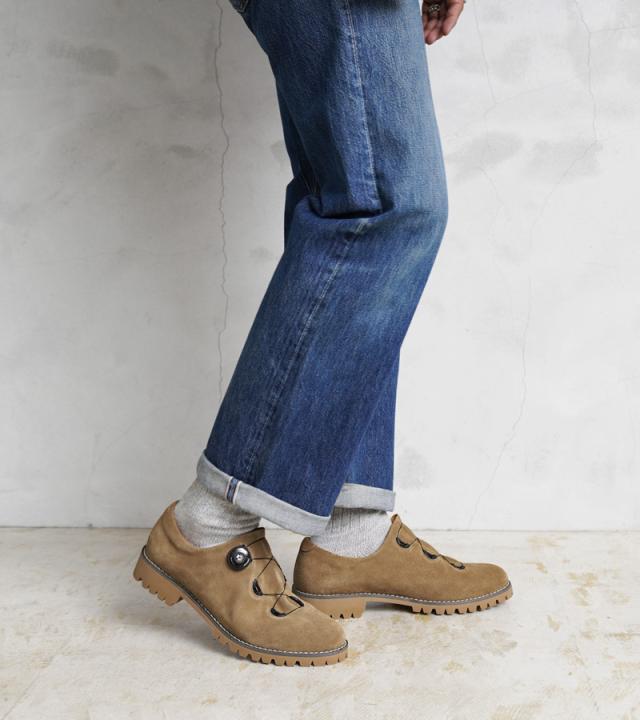 molle shoes モールシューズ MLS210301-9 F/L MOUNTAIN SUEDE マウンテンシューズ スエード【T】【Cx】｜レザーシューズ 革靴 メンズ レディース 本革 ビブラムソール Vibram