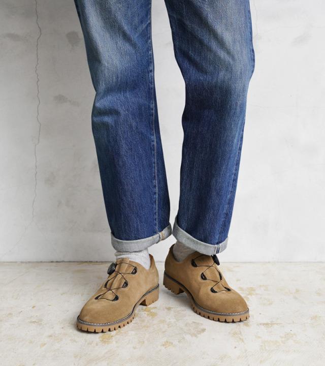 molle shoes モールシューズ MLS210301-9 F/L MOUNTAIN SUEDE マウンテンシューズ スエード【T】【Cx】｜レザーシューズ 革靴 メンズ レディース 本革 ビブラムソール Vibram