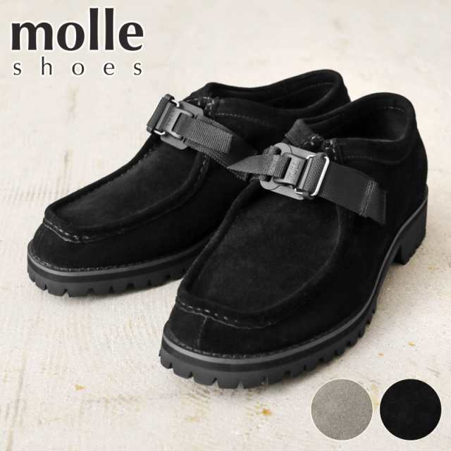 molle shoes モールシューズ MLS210301-7 BELTED TIROLIAN SHOES ベルテッド チロリアンシューズ【Sx】【T】｜レザーシューズ 革靴 モカ